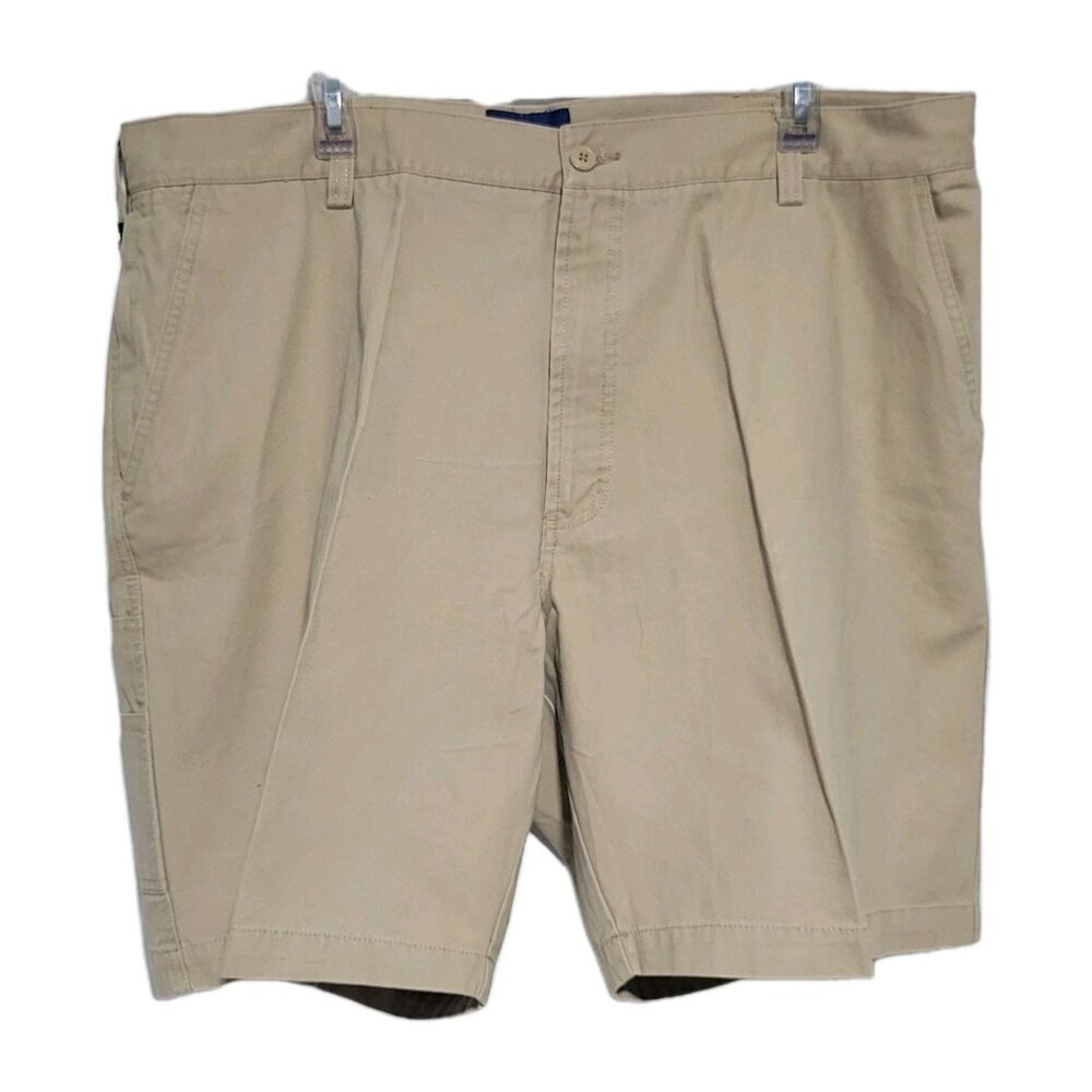 Lanesboro Chino Shorts 42W Men's Khaki Excellent Condition 4-Pocket